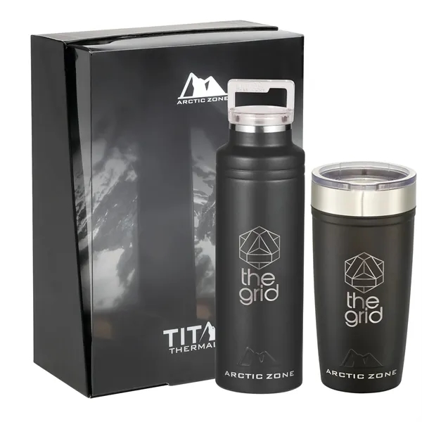 Imprinted Bottle and Tumbler Set
