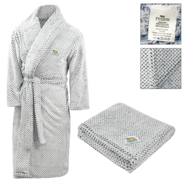 Custom Embroidered Blanket and Robe Set