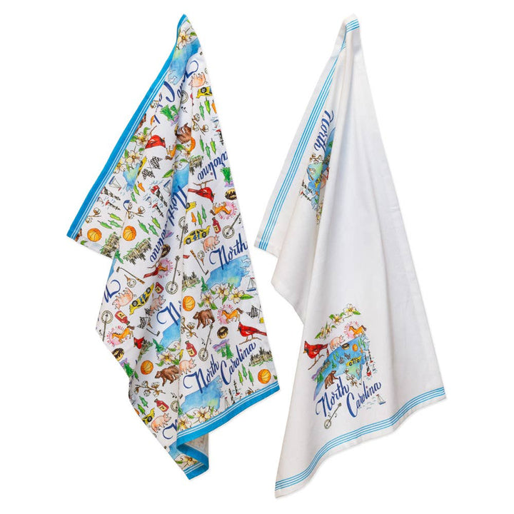 NC North Carolina State Collection  Cotton Tea Towels Set/2
