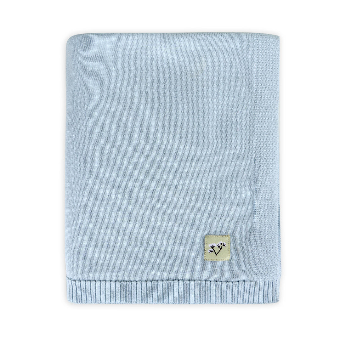 Milan Knit Classic Baby Blanket (Organic Cotton): Blush / One Size