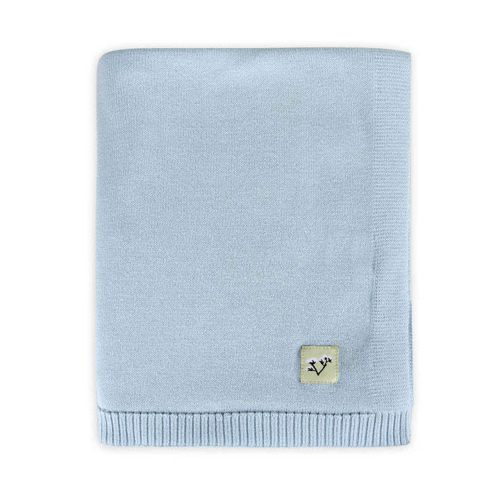 Milan Knit Classic Baby Blanket (Organic Cotton): Blush / One Size