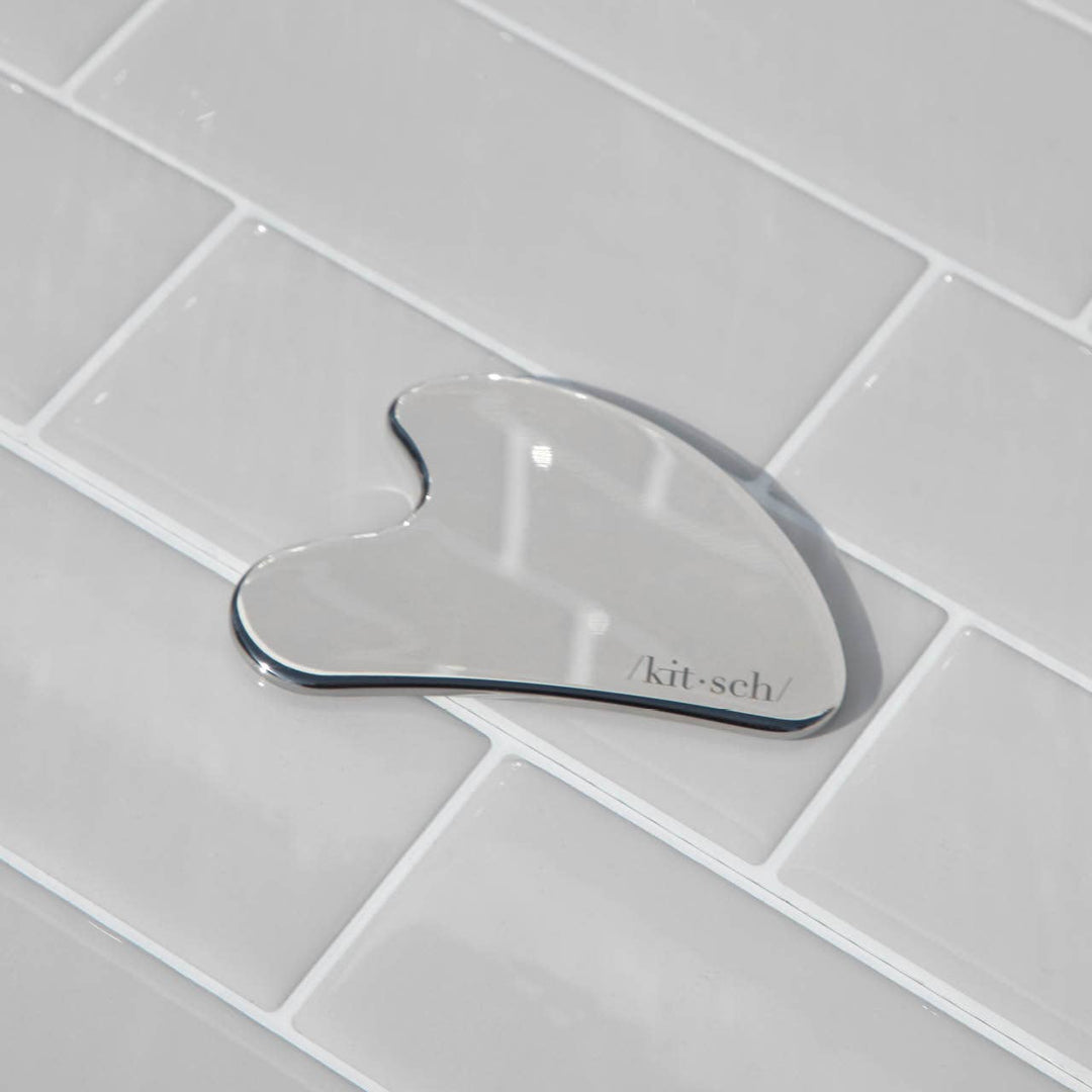 Stainless steel gua sha with &