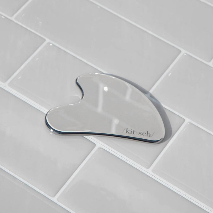 Stainless steel gua sha with &