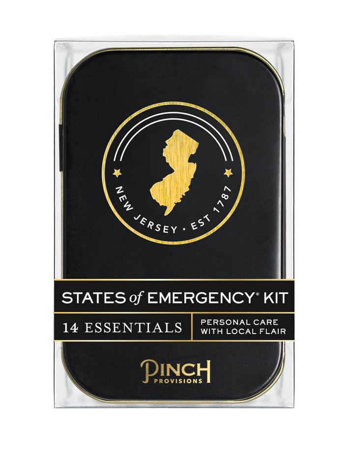 States of Emergency Kit packaging with New Jersey design on a white background