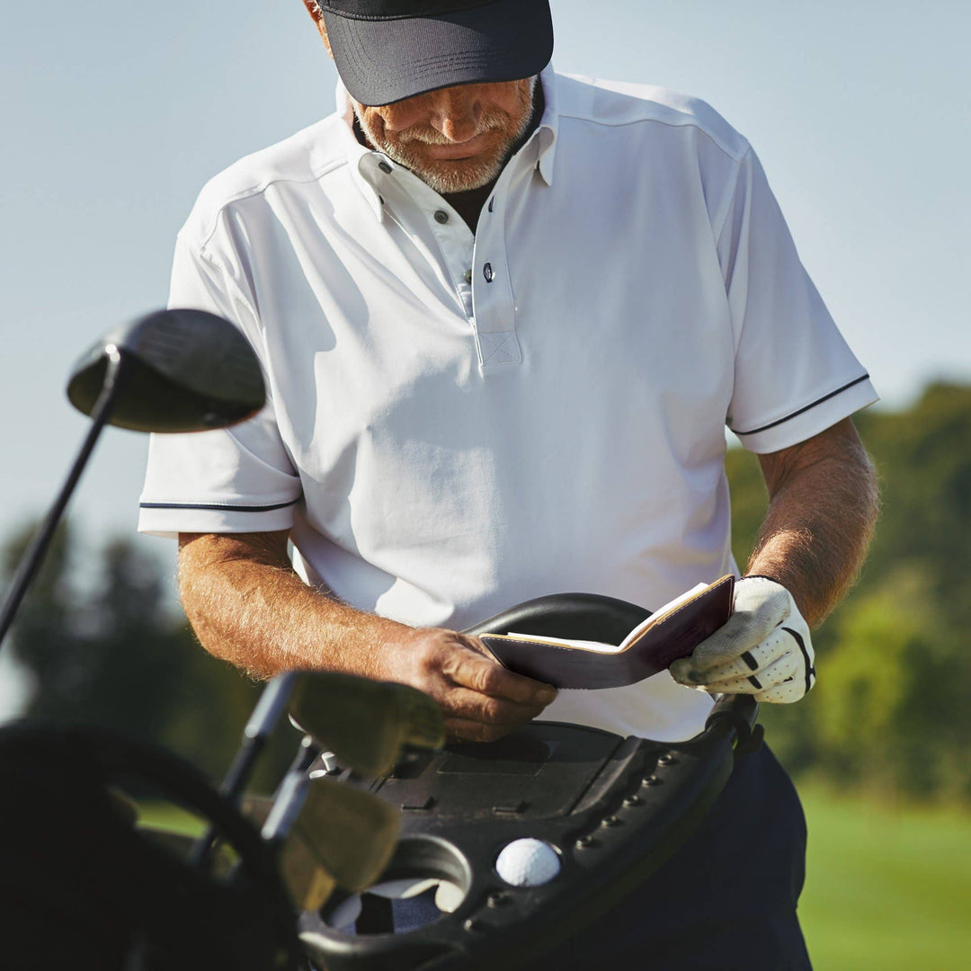 Leather Golf Log &amp; Scorecard Book