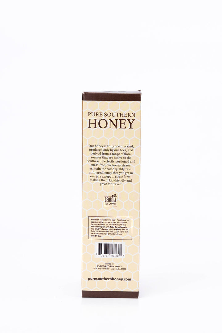 Box of Pure Southern Honey on a white background