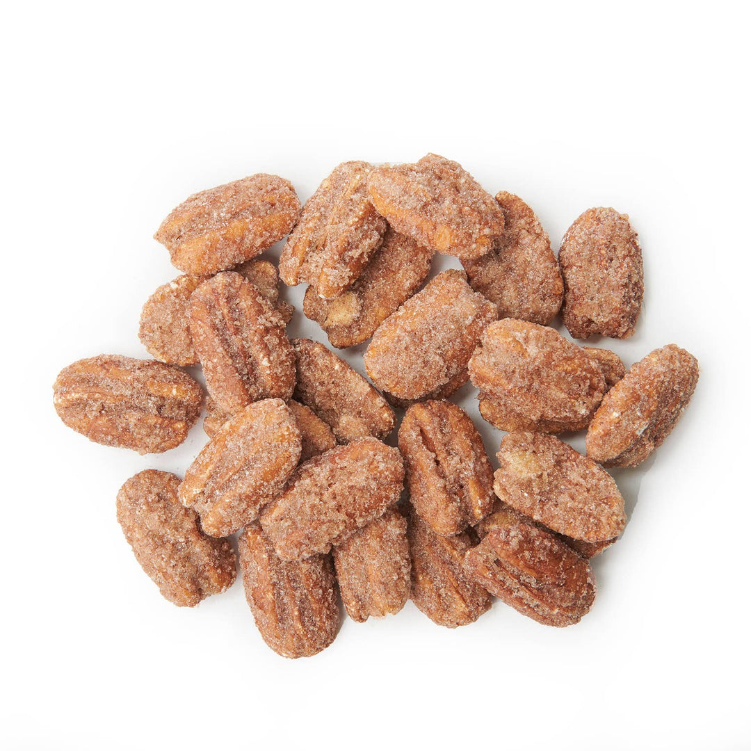 Candied California Pecan Window Box | Cinnamon Sugar: Red Foil Border