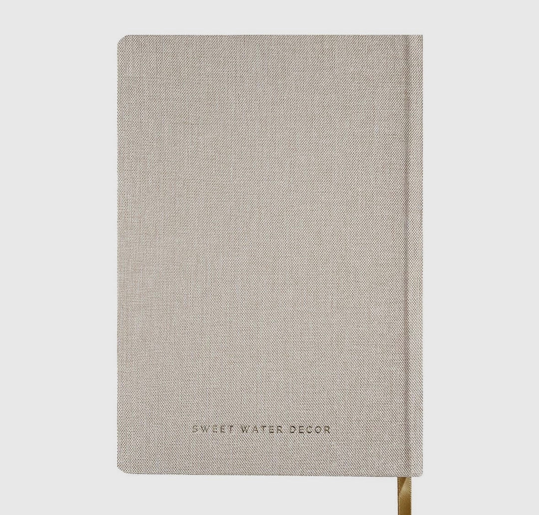 You Got This - Tan and Gold Foil Fabric Journal