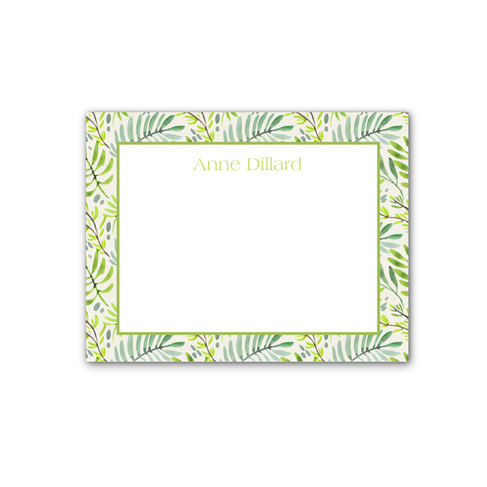 Personalized Stationery – Flat Notecard Set of 10: Ink &amp; Opus Collection