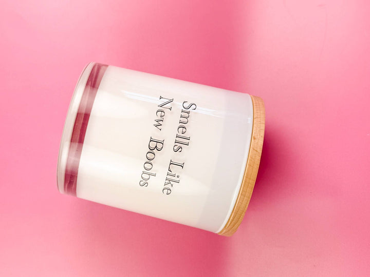 Smells Like New Boobs- Breast Cancer Soy Candle: Prosecco Fizz