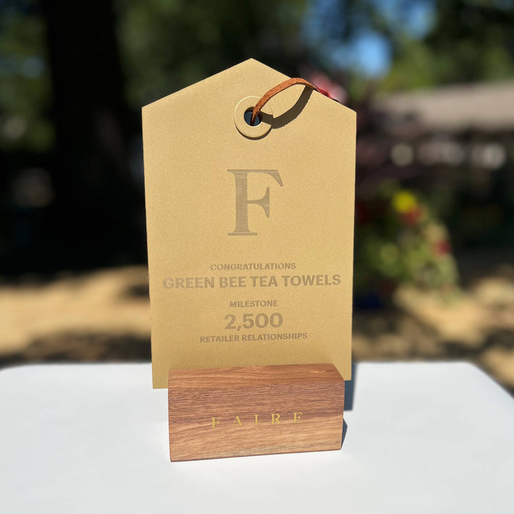 Kraft paper tag with &
