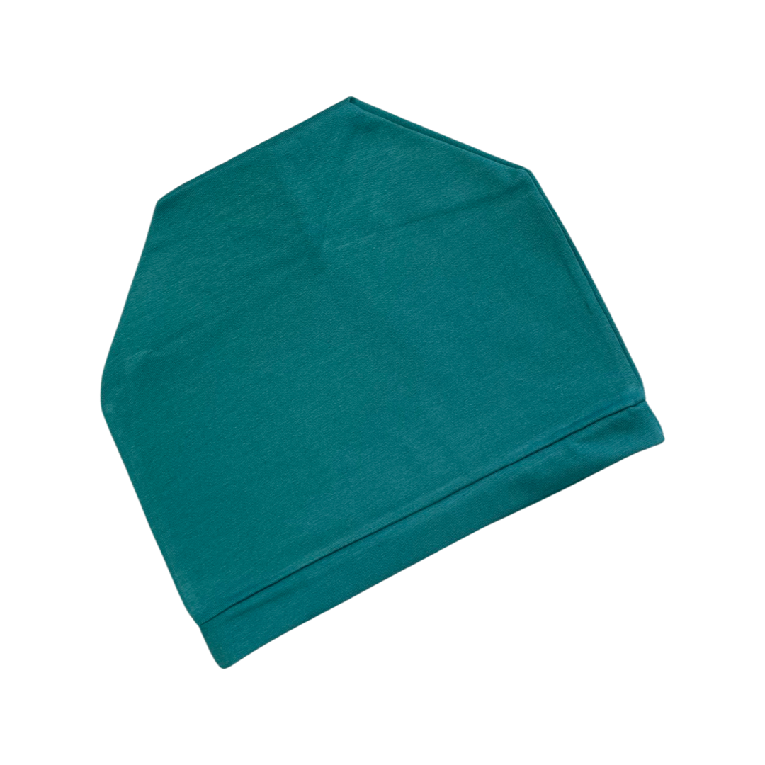 Colourful Soft Stretchy Chemo Teal Blue Beanie Hat for Women
