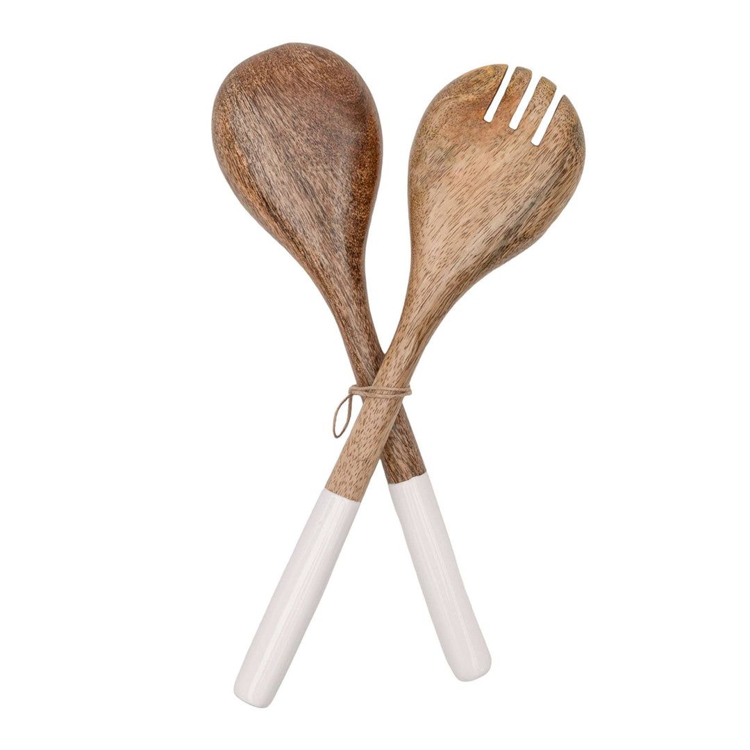 Tove White Enamel Serving Utensils, S2