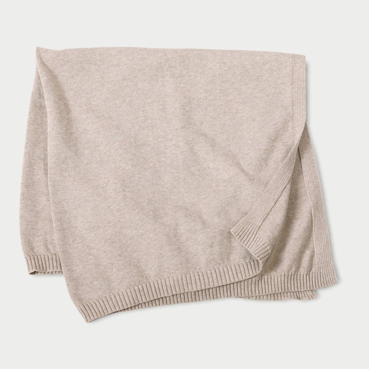 Milan Knit Classic Baby Blanket (Organic Cotton): Blush / One Size
