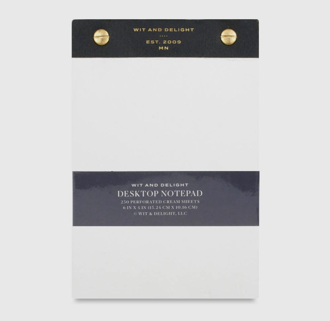 Large Desktop Notepads Desktop Notepad - Black – Curated Comforts Co.