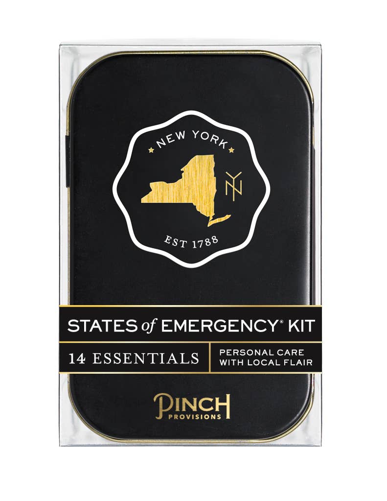 States of Emergency Kit packaging with New York design and Pinch Provisions branding.