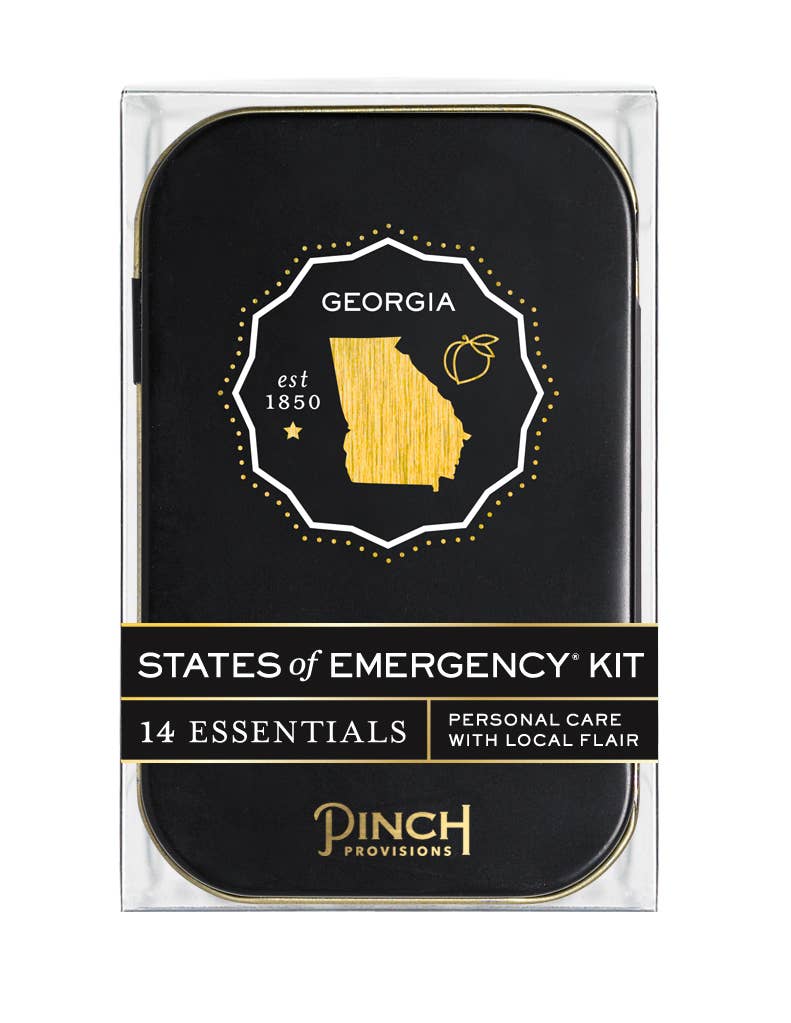 States of Emergency Kit packaging with Georgia design on a white background