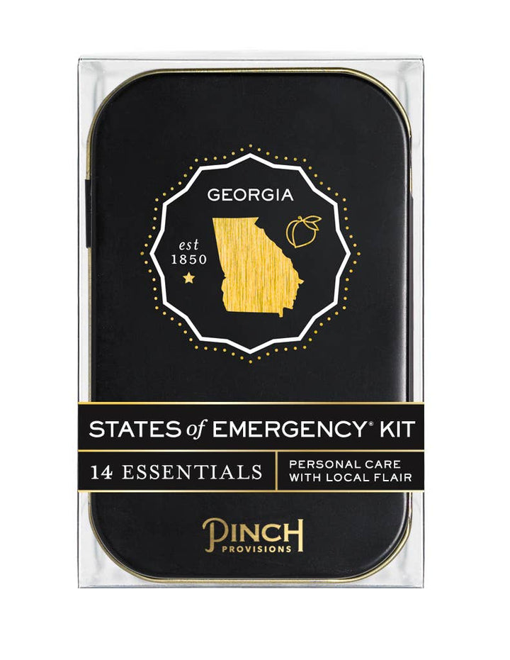 States of Emergency Kit packaging with Georgia design on a white background