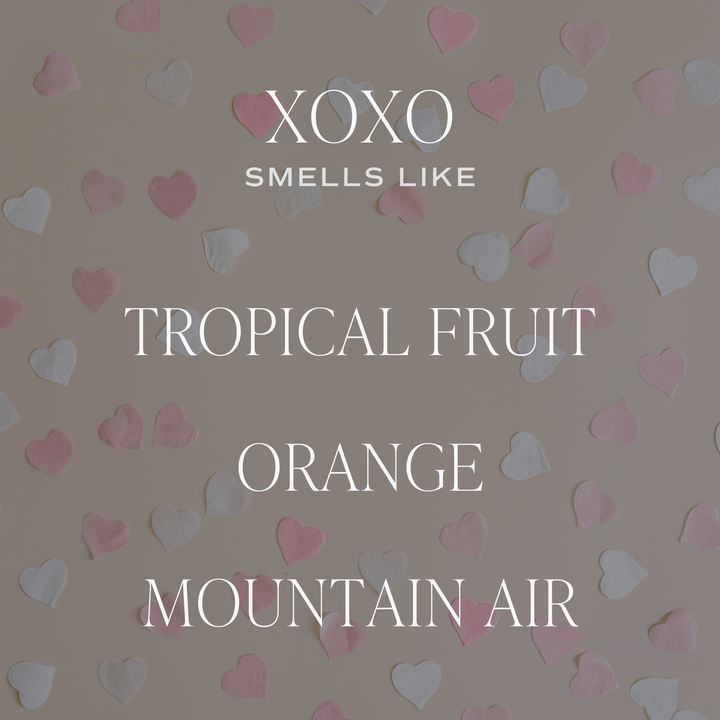 XOXO 15 oz Soy Candle, Matte Jar - Valentine&