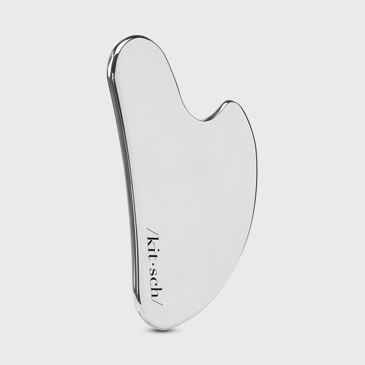 Metal gua sha tool with the &