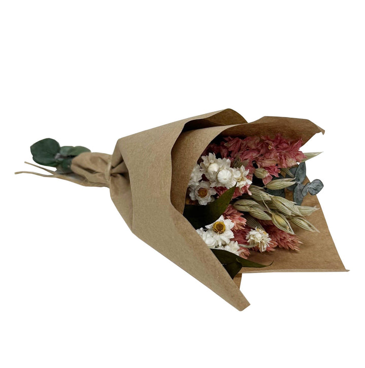 MINI Pink Larkspur &amp; Baby Eucalyptus Bouquet Bundle