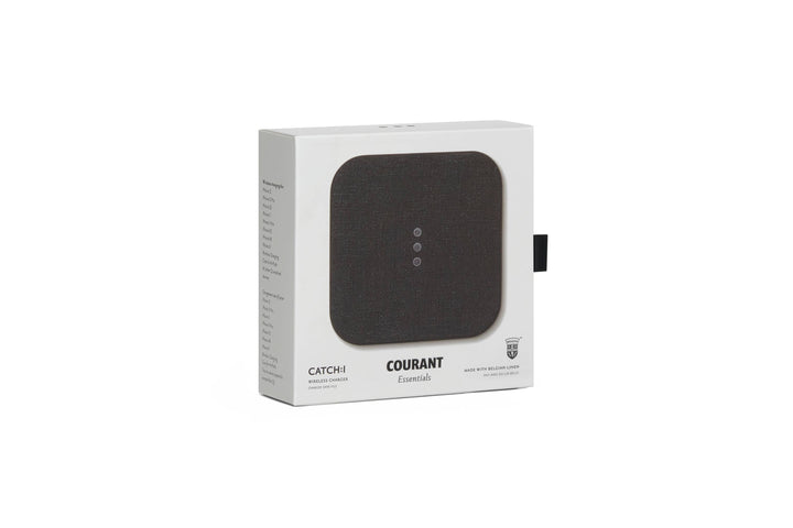 Essentials Linen Wireless Charger: Charcoal