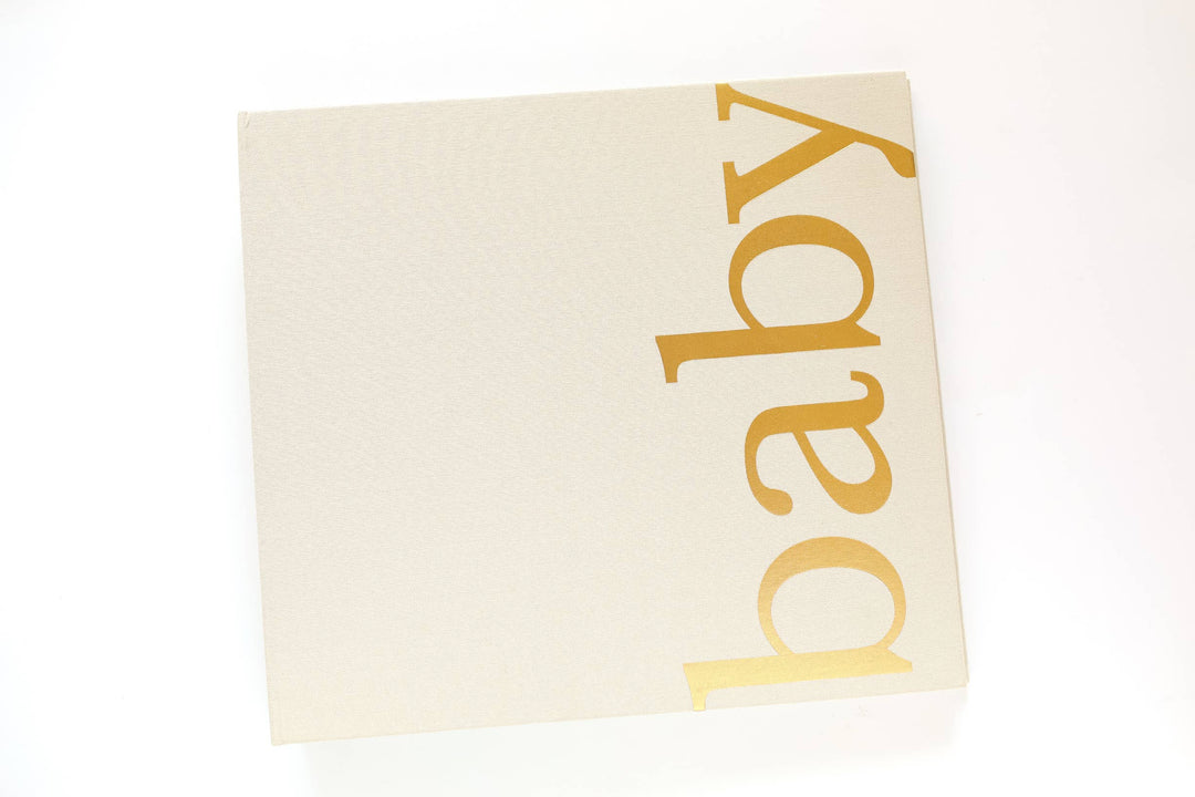Beige book with gold &