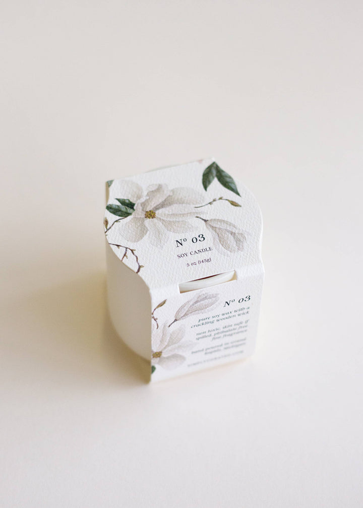 No. 03 - Ceramic Botanical Soy Candles