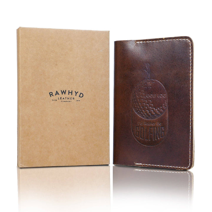 Leather Golf Log &amp; Scorecard Book