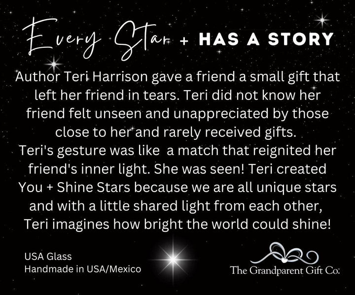 You + Shine: Be Well Handmade Stained Glass Star
