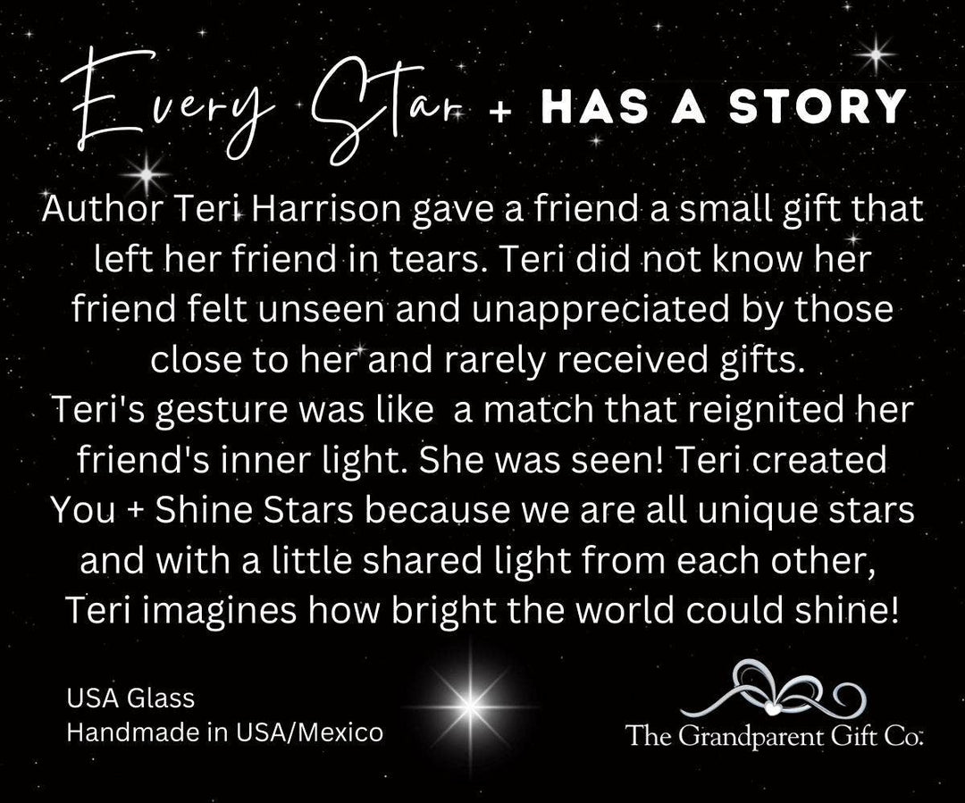 You + Shine: Warrior Handmade Stained Glass Star