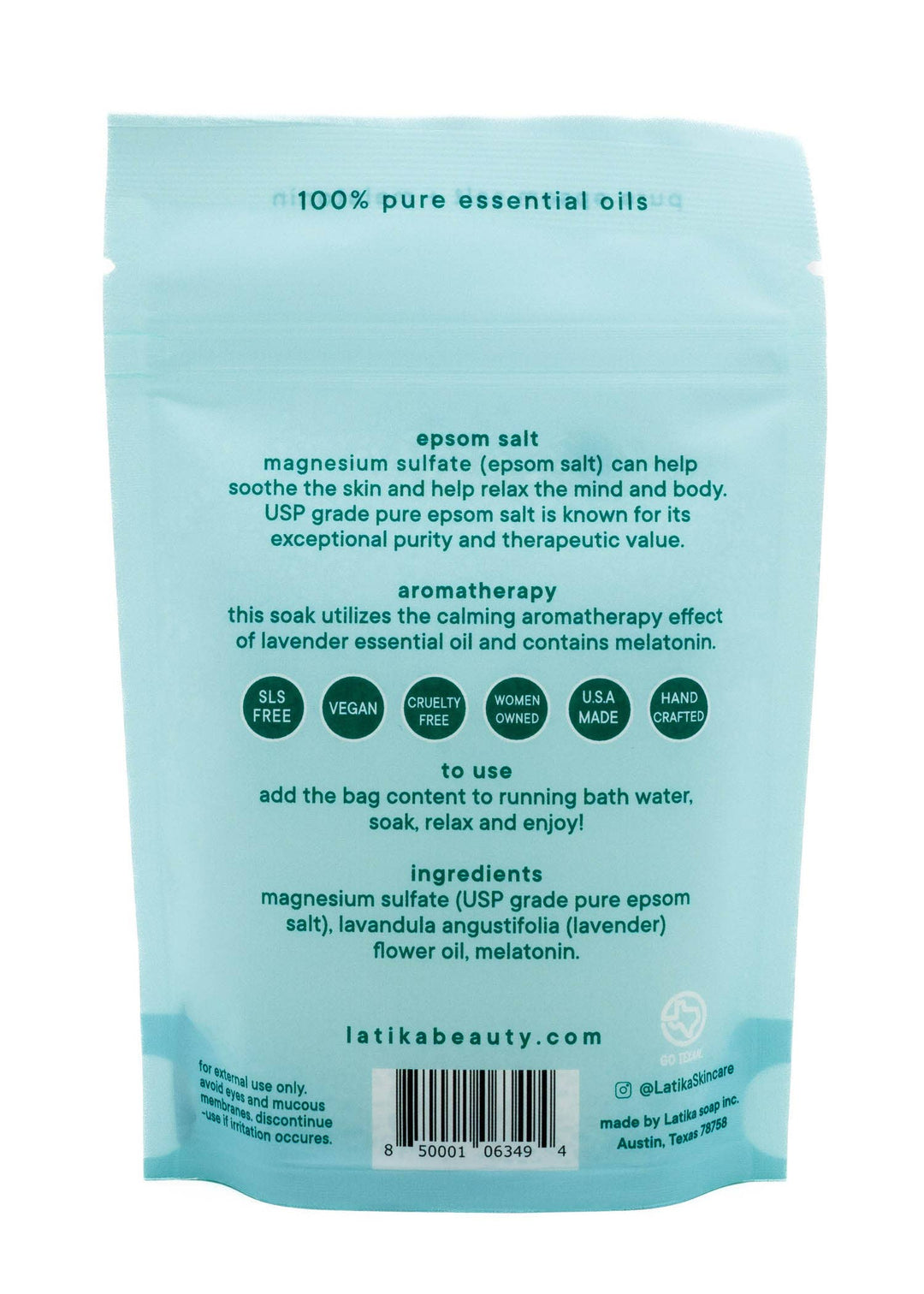 Melatonin Bath Soak for Sleep Assist