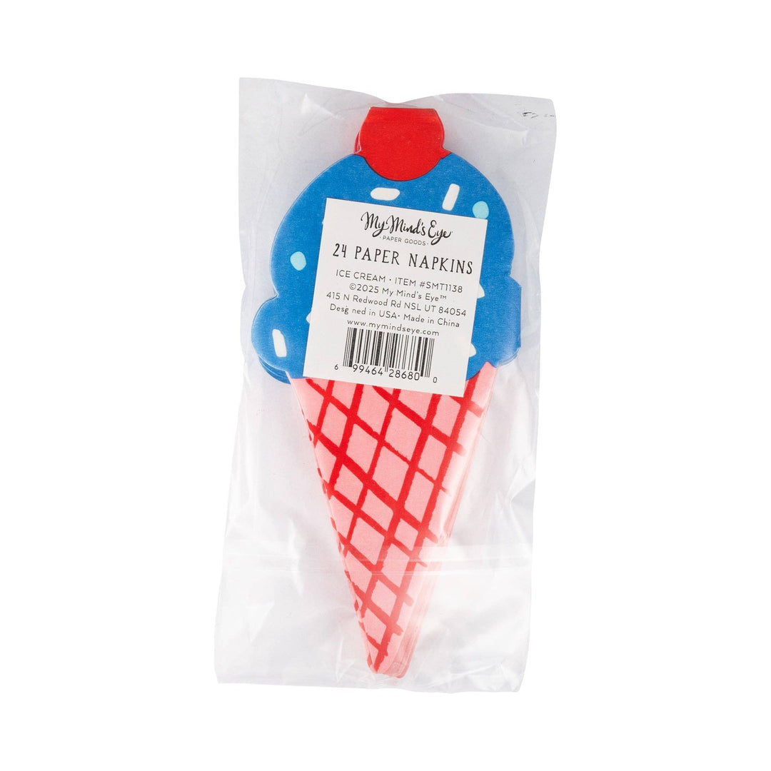 Ice Cream Shaped Dinner Napkin