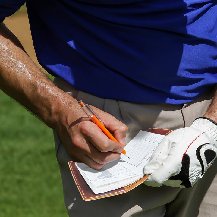Leather Golf Log &amp; Scorecard Book