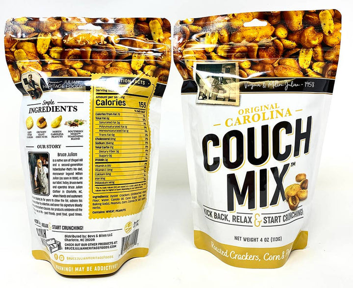 Two packages of Carolina Couch Mix on a white background