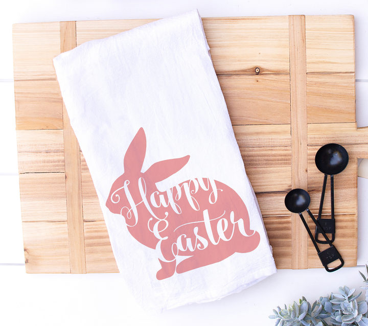 Happy Easter Bunny Kitchen Hand and Dish Towel