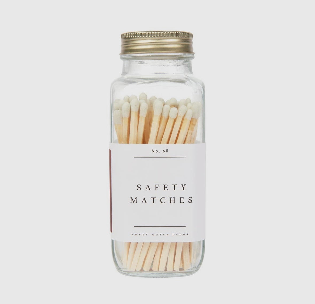 Safety Matches - White - 60 Count, 3.75"