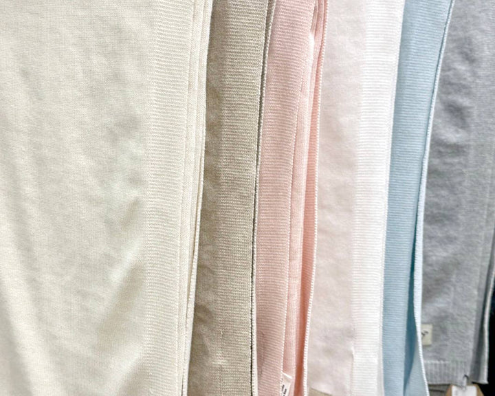 Milan Knit Classic Baby Blanket (Organic Cotton): Blush / One Size
