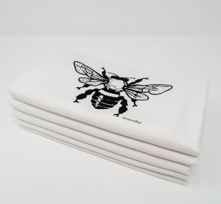 Reindeer Holiday Christmas Flour Sack Tea Towel: Red