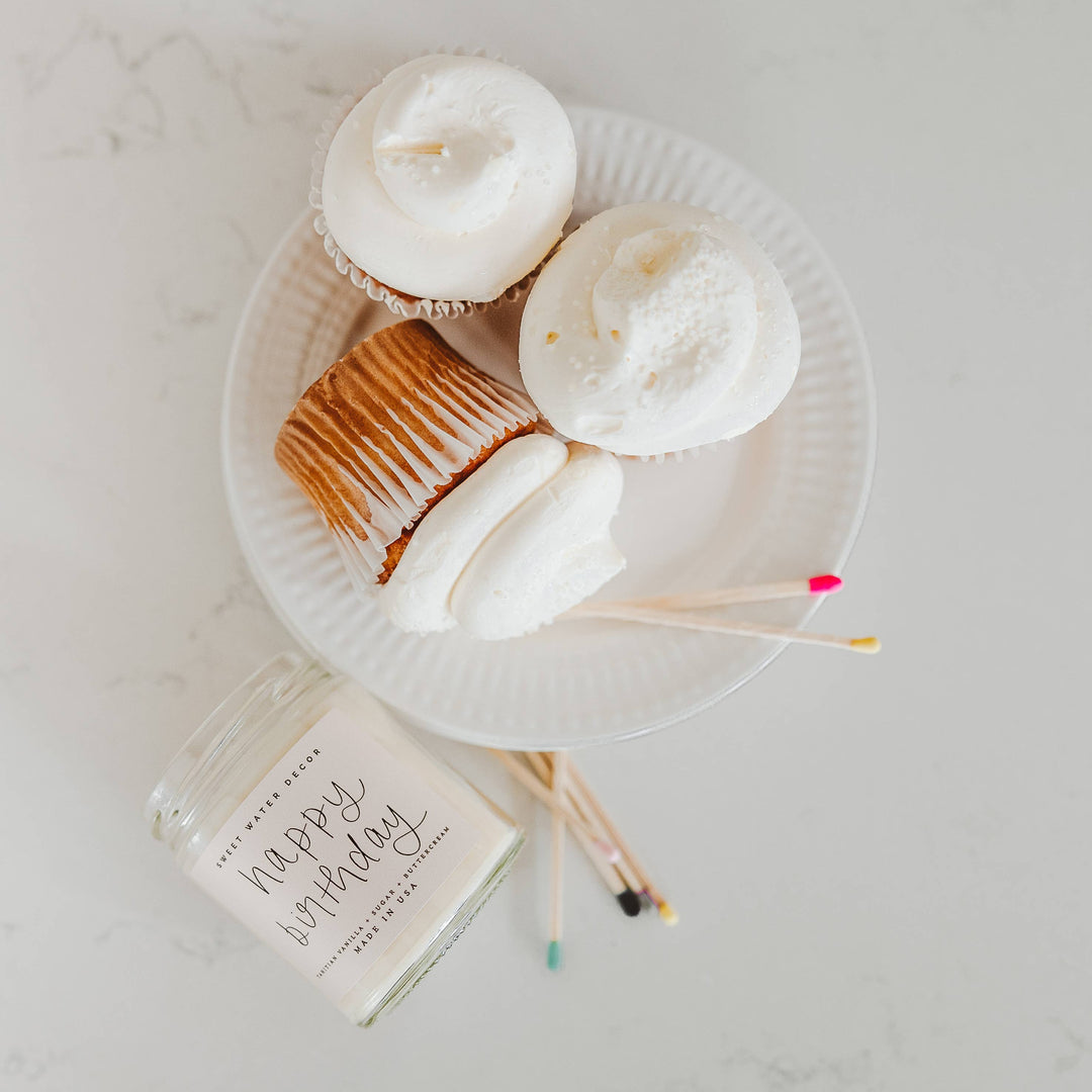 Happy Birthday 9 oz Soy Candle - Home Decor &amp; Gifts