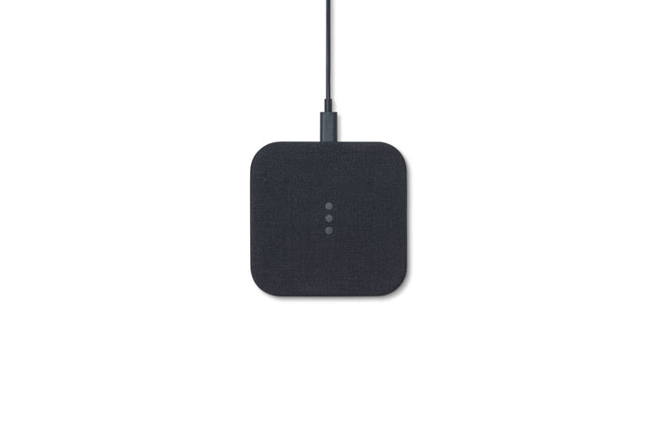 Essentials Linen Wireless Charger: Charcoal