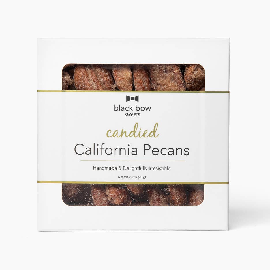 Candied California Pecan Window Box | Cinnamon Sugar: Red Foil Border