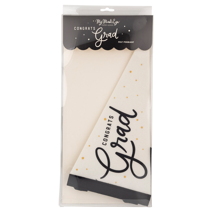 Congrats Grad Felt Pennant Banner