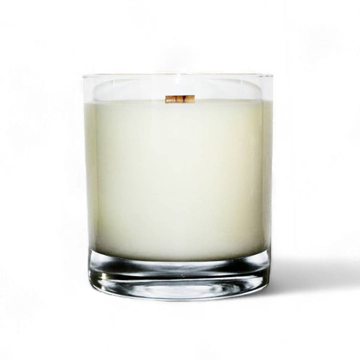 Private Label 8oz Clear Tumbler Soy Wax Candle: Provide My Own Artwork / No 1. Tobacco + Vanilla