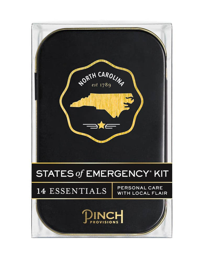 States of Emergency kit packaging with North Carolina design and &