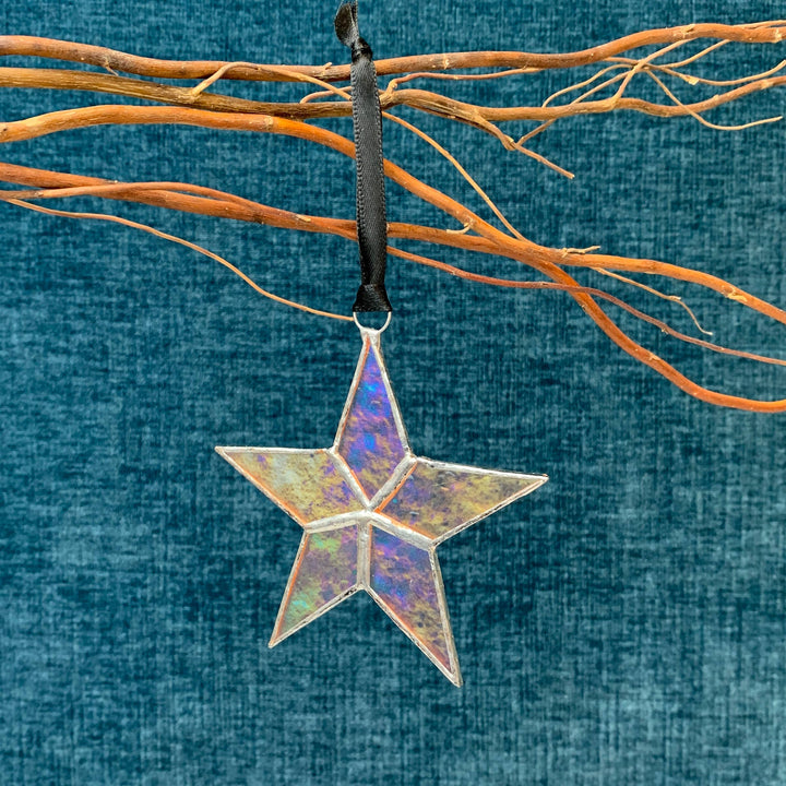 You + Shine: Be Well Handmade Stained Glass Star