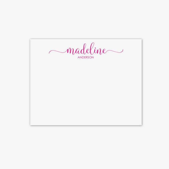 Personalized Stationery – Flat Notecard Set of 10: Ink &amp; Opus Collection