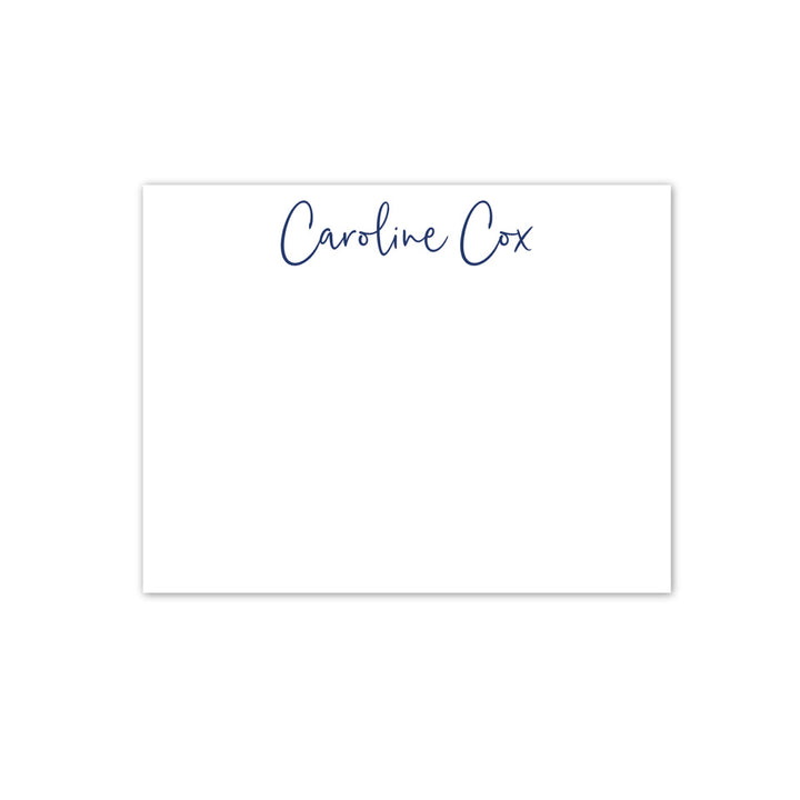 Personalized Stationery – Flat Notecard Set of 10: Ink &amp; Opus Collection