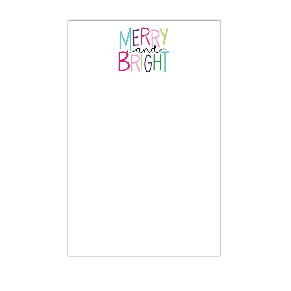 Preorder- Merry &amp; Bright Note Pad