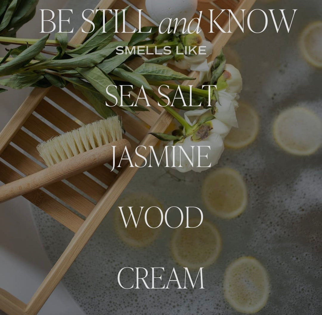 Be Still and Know Soy Candle - Clear Jar - 9 oz